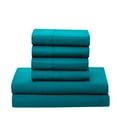 thumbnail image 3 of Supreme 7 Piece Bed-In-A-Bag All Season Solid Comforter & Sheet Set, King, Teal, 3 of 5