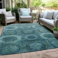thumbnail image 4 of Dalyn Rugs Machine Washable Indoor/Outdoor Chantille Blue 3' x 5' Rug, 4 of 9