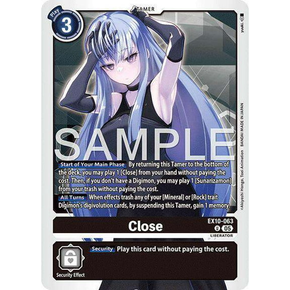 Digimon Sinister Order Uncommon Close EX10-063