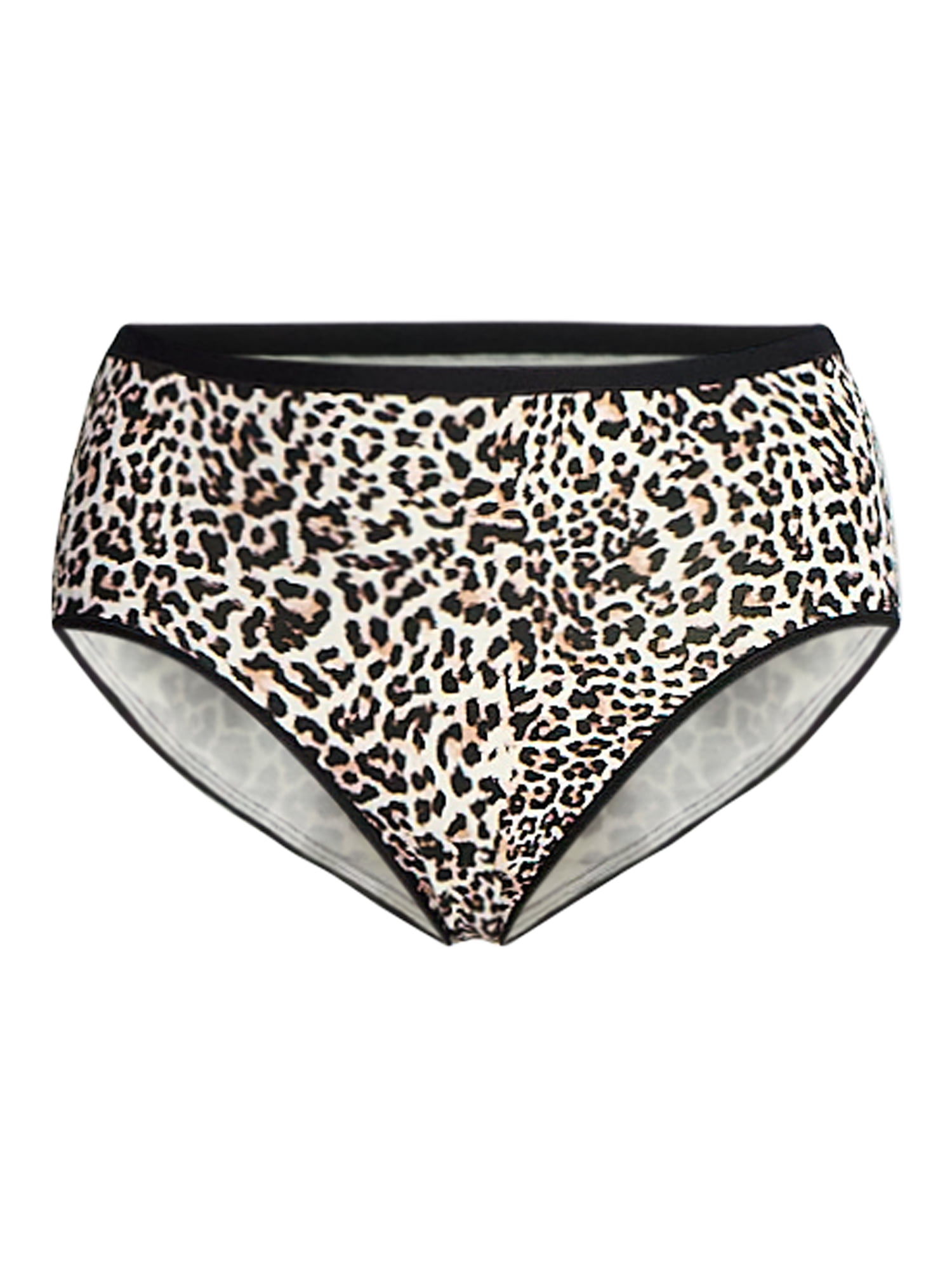 Joyspun Women's Plus Cotton-Blend Brief Panties, 3-Pack, Sizes 1X-5X
