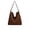 Coffee, variant on Shoulder Bag Suede Tote Bag Women's Suede Tote Bag Shoulder Handbag Black Large Capacity Soft Material for Casual Work Travel Outings
