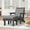 Gray, variant on Patio Chair with Ottoman and Removable Cushions 2 -Piece Patio Conversation Set