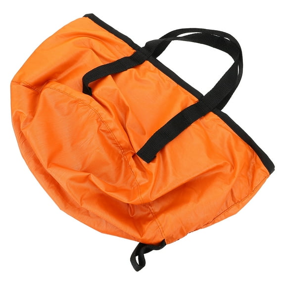 FUEENIRVA 1Pc Lightweight Folding Water Basin Bucket for Outdoor Storage and Camping Use Orange
