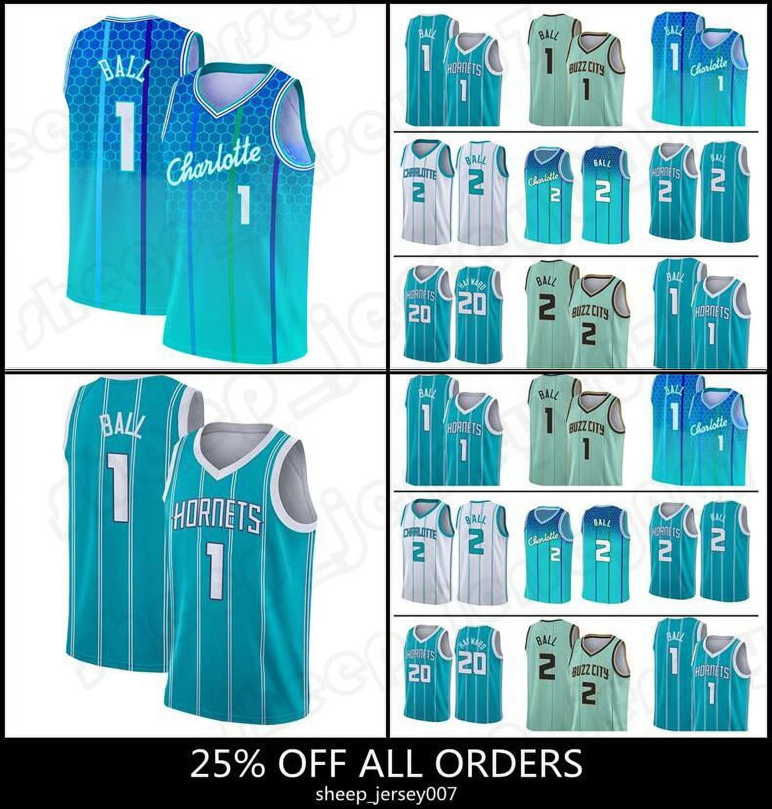  Charlotte Hornets Basketball Jersey Basketball T-Shirt  Sportswear Top and Bottom Set #2 Adult and Kids Practice Clothes (E,XL) :  Clothing, Shoes & Jewelry