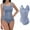 Blue, variant on Body Shaper Plus Size Corset For Women Tummy Post Body Shaper Butt Shapers Women's Bodysuit Girdles Full Body Shapewear For Women Beige 2XL