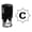 Black, variant on Printtoo R-40 Alphabet C Monogram Octagon Celtic Swirl Frame Self Inking Rubber Stamp Office Stationary