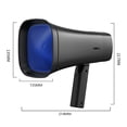 thumbnail image 2 of Solar-Powered Megaphone Speaker Portable Wireless BT PA Bullhorn Recording Speaker Multifunctional Handheld Amplifier with Lighting Function Lightweight Strap for Public Speaking Events Tr, 2 of 6