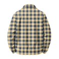 thumbnail image 5 of CCRFTGI Mens Corduroy Jacket Zip Up Bomber Vintage Casual Collared Long Sleeve Plaid Outdoor Fall Fashion Outerwear Khaki S, 5 of 7