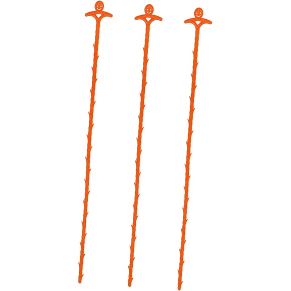 TOSEERY, Orange Manual Hair Catcher Drain Snake Flexible, 3 Pack