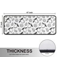 thumbnail image 5 of Kitchen Rugs Sets Of 2,BlackWhite Lemon Fruit Slices White Pattern Anti Fatigue Kitchen Mat Rugs Non Slip Washable,Decorative Kitchen Floor Mats for Kitchen,Sink,Laundry,17"x47"+17"x47", 5 of 5