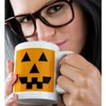 thumbnail image 2 of 3dRose, Orange Pumpkin Face- Halloween Art- Autumn, 11oz Mug, 2 of 7