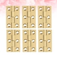 thumbnail image 1 of FUTUREORYY 6 Pcs Charnière de Porte en Cuivre Doré 1.5 Pouces Robuste pour Meubles, 1 of 8