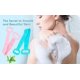 thumbnail image 3 of Silicone Bath Body Brush Exfoliating Back Scrubber Double Side Brushes 2 Pack 70cm, 3 of 5