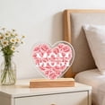 thumbnail image 3 of Adorno de Corazón de Mamá, Cartel de Decoración de Flores con Arco para Mamá, Regalo de Mamá, Día de la Madre, Cumpleaños, Repisa o Recuerdo de Decoración de Paredes, 3 of 7