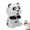 Panda, variant on Cute Cartoon Cup Hanging Blower Fan, Rechargeable Panda Monkey Kitten Design, 3 Speed Adjustable Mini Portable Cooling Fan