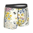 thumbnail image 3 of Kll Wildflower Honeybee Men'S Cotton Boxer Briefs Underwear-Large, 3 of 9