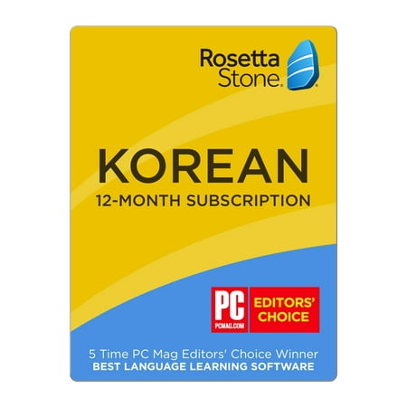 Rosetta Stone® Korean 12-Month Subscription [Email (Best Korean Subscription Box)