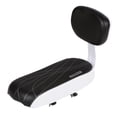 thumbnail image 1 of Back Seat Cycling Bike MTB PU Leather Soft Cushion Rear Rack Seat Seat with Back Rest Black & White, 1 of 7