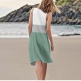 thumbnail image 5 of Hvot&aat Floral Print Sundress for Women Crew Neck Sleeveless Tank Dress With Pockets Flowy Boho Classic Tshirt Dress, 5 of 5