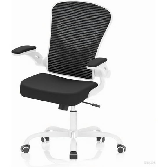 Office Chair, Ergonomic Desk Chairs 330LBS Capacity High Back Mesh Computer Chair with Flip-up Armrests, Comfy Work Chair with Adjustable Lumbar Support, Rolling Chair