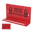 thumbnail image 1 of Estación de gestión de racks para candados de seguridad Aleación de acero montado en la pared Rojo para 5-8 candados EOTVIA  no, 1 of 8