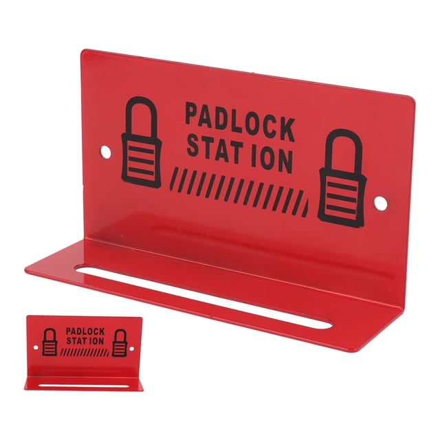 Estación de gestión de racks para candados de seguridad Aleación de acero montado en la pared Rojo para 5-8 candados EOTVIA no