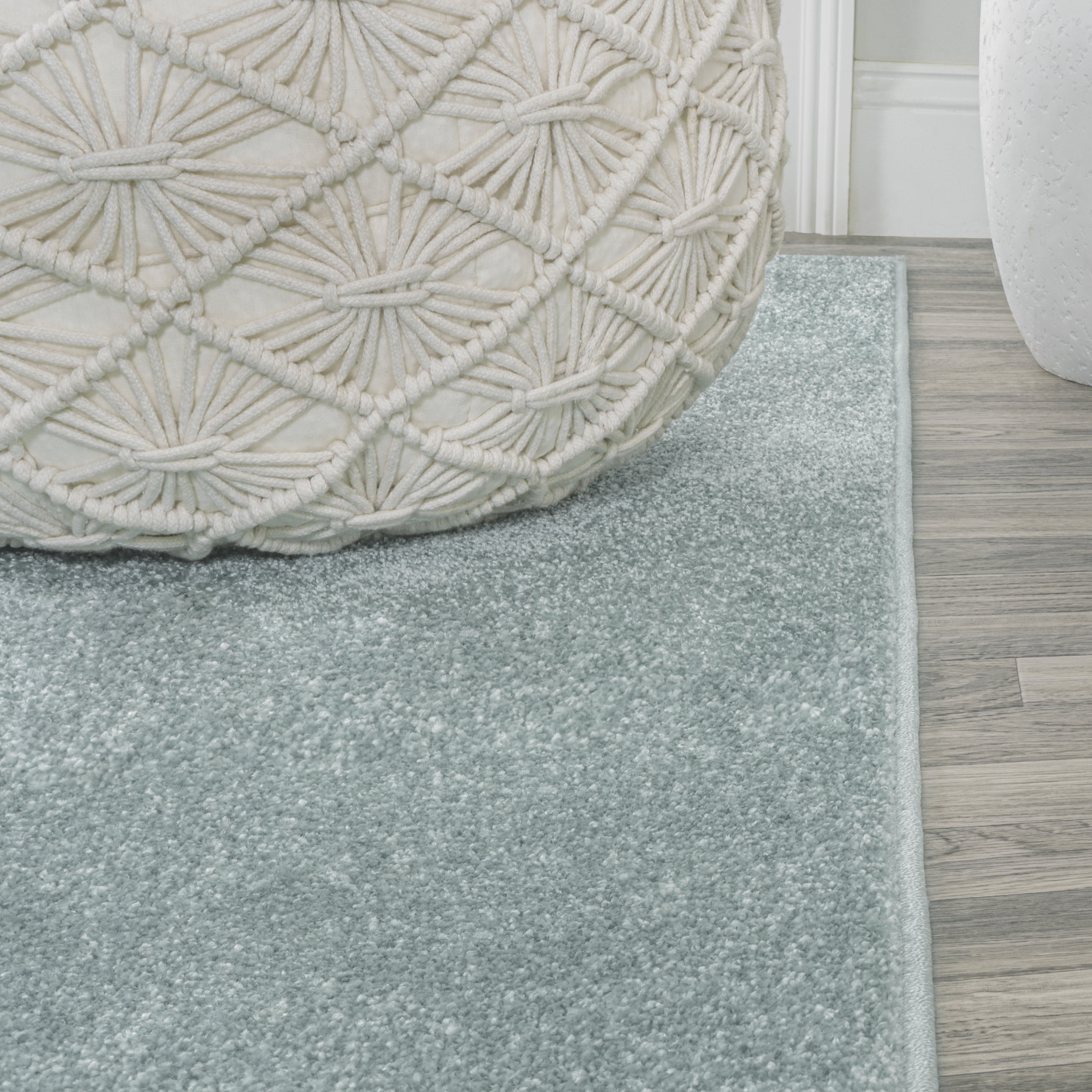 JONATHAN Y SUPERSOFT 12 x 15 Area Rug, Haze - Aqua Blue, SEU100S-15