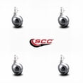 thumbnail image 2 of 2 Inch Bright Chrome Metal Ball Caster – 5/16 Inch Threaded Stem – Set of 4 –SCC, 2 of 2