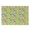 thumbnail image 1 of Fish Cutting Board, Funny and Colorful Pufferfish Characters in Cartoon Style Aquatic Life Aquarium Animal, Decorative Tempered Glass Cutting and Serving Board, Small Size, Multicolor, by Ambesonne, 1 of 1