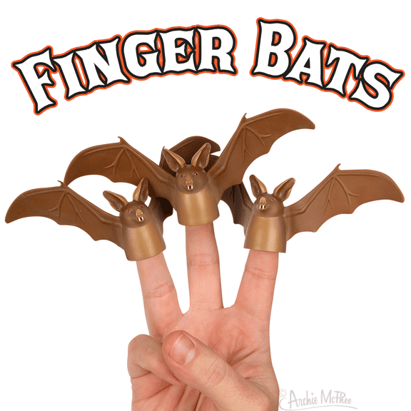 Finger Puppets Novelty Finger Bats (3 pack)