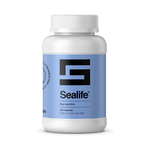 ESPIRULINA SEALIFE 1 FRASCO CON 100 CAPSULAS ANCIENT HEALTH sealife