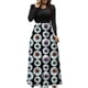 thumbnail image 1 of Vestido largo de manga larga con cuello redondo y estampado de Halloween para mujer Fridja  yut2810, 1 of 6
