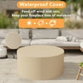 thumbnail image 6 of Wakeyard 32.5 inch Round Propane Fire Pit Table, 50000 BTU, Includes Lava Rock,Gray, 6 of 9