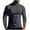 Dark Gray, variant on Men's Casual Undershirt Half Mock Neck Basic Long Sleeve Trendy Pullover Sports Tops