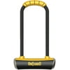 "OnGuard PitBull U-Lock with Bracket: 4.5 x 11.5"", Black/Yellow"
