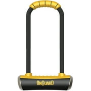 OnGuard PitBull U-Lock with Bracket: 4.5 x 11.5", Black/Yellow