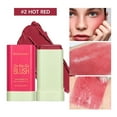 thumbnail image 4 of Rungungde Multi-Use Makeup Blush Stick, 2-in-1 Cheek and Lip Tint Soft Cream On-the-Go Blush Stick Blendable for Cheeks Makeup, Shadow Eyes Lips Blusher Stick, Waterproof Natural Nude Makeup, 4 of 12