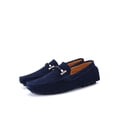 thumbnail image 2 of Men Metal Decor Casual Loafers, Leisure Outdoor Faux Suede Loafers, 2 of 4