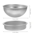 thumbnail image 2 of DEEPCRAFF 2Jgo Para Pasteles Semiesférico Práctico De Aleación De Aluminio Para Postres Y Mousse, 2 of 7