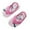 Hot Pink, variant on Toddler EVA Elastic Beach Shoes Kids Flip Flops With Adjustable Strap Cute Cartoon Print Non- Summer Sandals For Boys Girls 1-5 Years