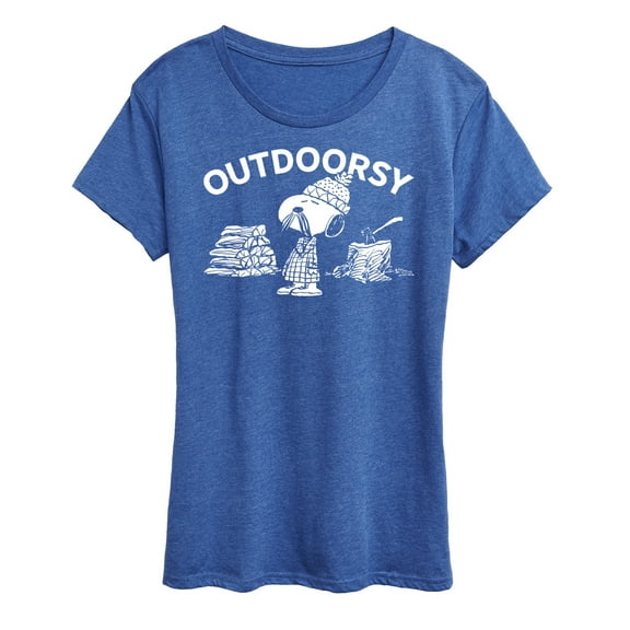 Peanuts - Outdoorsy Snoopy - Women's Short Sleeve Graphic T-Shirt