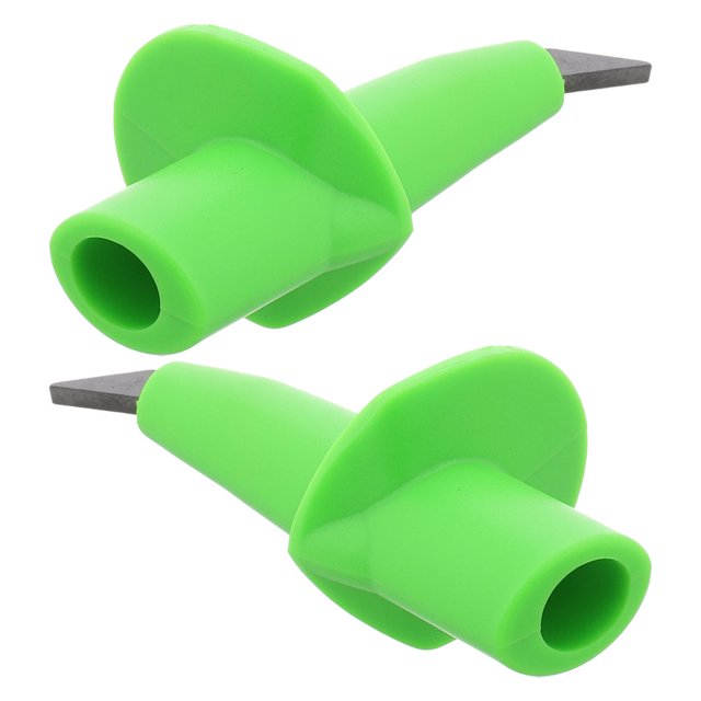 OULII 2Pcs Trekking Pole Tips Protectors Tungsten Steel Green Stable Support for Ski Poles