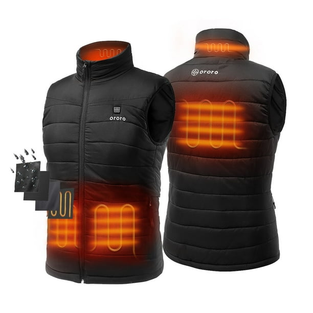 ORORO Men's Lightweight Heated Vest with Battery Pack