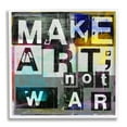 thumbnail image 4 of Stupell Industries Make Art Not War Quirky Modern Typography Letters Framed Wall Art, 12 x 12, Design by Sven Pfrommer, 4 of 5