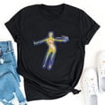 thumbnail image 2 of Camiseta holgada de manga corta con estampado de mueca retro para hombre y mujer Pompotops hfajkhk139015, 2 of 7