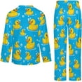 thumbnail image 6 of Top-kevin Yellow Rubber Ducks Pattern Women's Long-Sleeve Shirt And Full-Length Bottom Pajama Set, 6 of 6