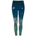 thumbnail image 2 of Firefly Vortex Spaceship Outer Space Juniors Navy Leggings, 2 of 2