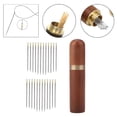 thumbnail image 3 of Agujas autoenhebradoras, 24 unidades para coser a mano, fácil de enhebrar Brown_Golden agujas, 3 of 9