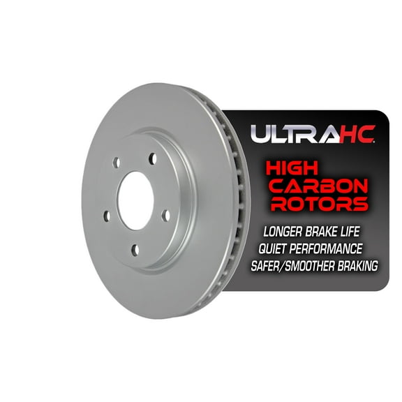 UltraHC Coated High Carbon Brake Rotor, Front UR001354, Mitsubishi Lancer 2015-2008