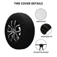 thumbnail image 2 of Salouo Ocean Seahorse Print Spare Tire Cover 14-17 inch Spare Tire Protector Universal Tough Tire Wheel Cover for Trailer SUV and Truck-, 2 of 6